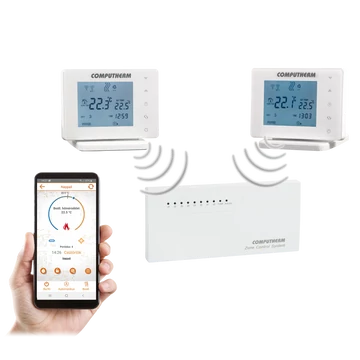 COMPUTHERM E800RF Multizónás Wi-Fi termosztát vezeték nélküli érintőgombos vezérlőkkel