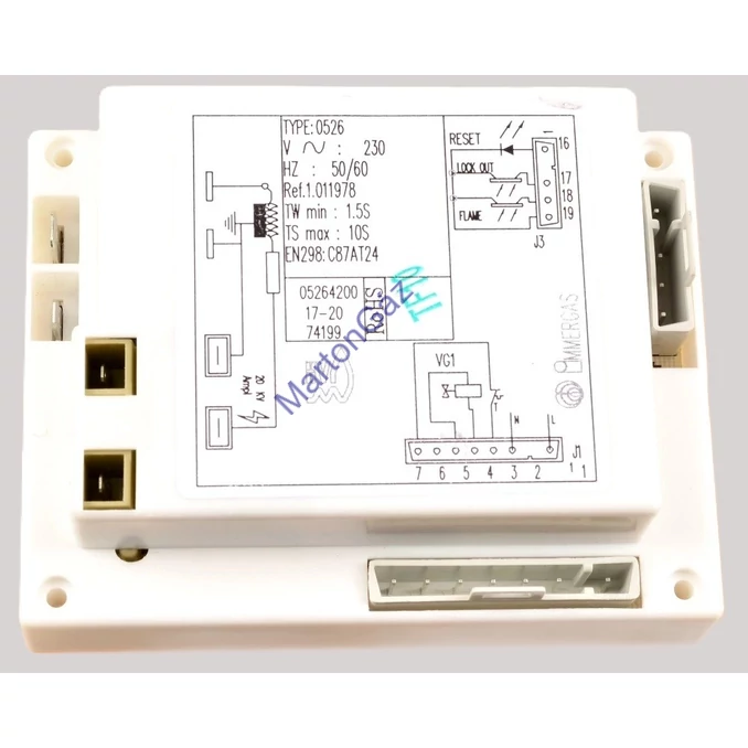 Immergas VICTRIX gyújtásvezérlő-ionizációs panel 1.011978