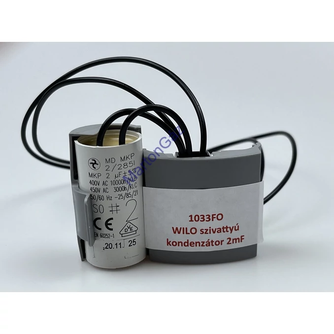 Wilo szivattyú kondenzátor 2µf 450V 