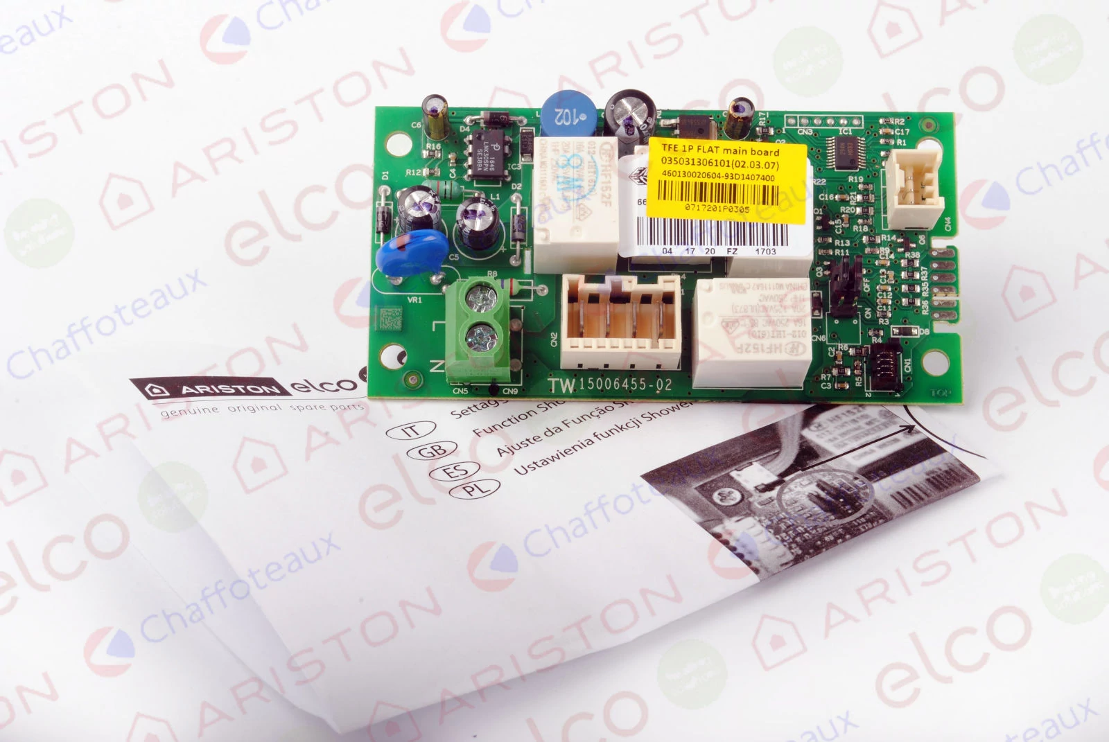 Ariston Velis Plus/Inox/Premium vezérlőpanel 65151293