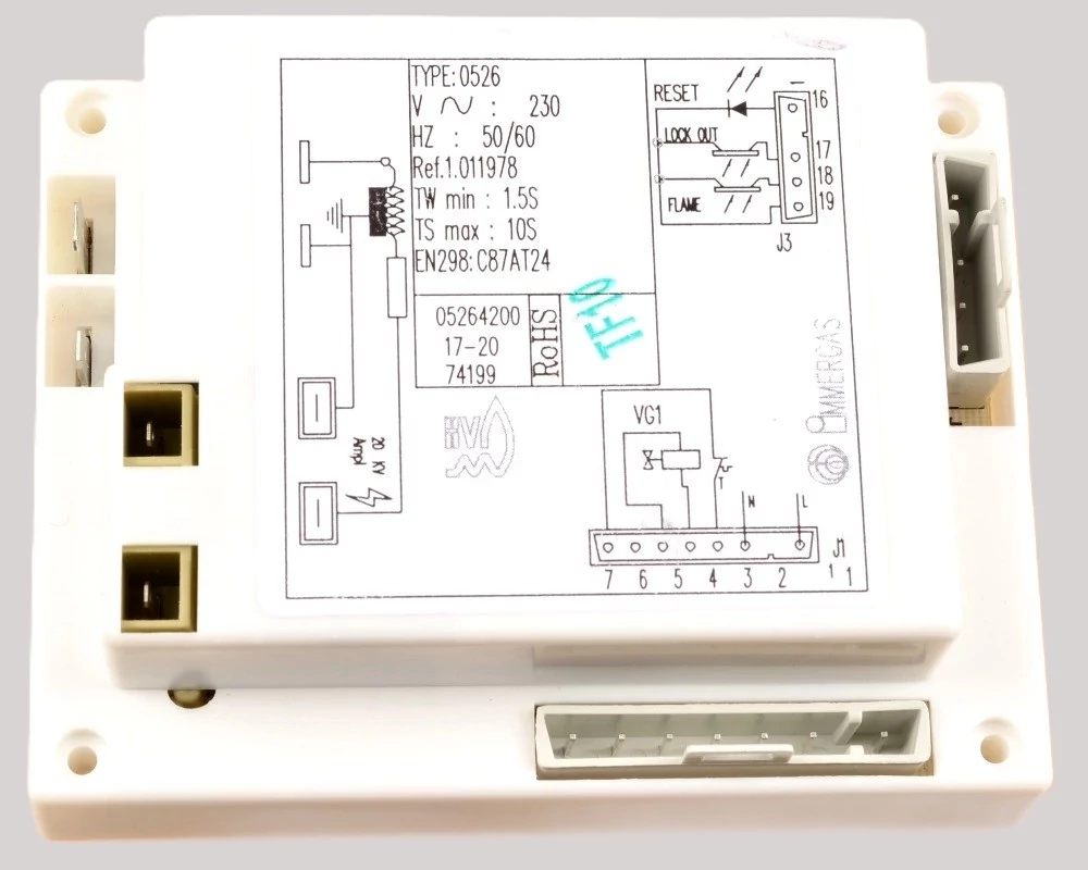 Immergas VICTRIX gyújtásvezérlő-ionizációs panel 1.011978